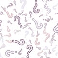 Quiz seamless pattern. Question marks, doubt, faq Royalty Free Stock Photo
