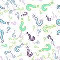 Quiz seamless pattern. Question marks, doubt, faq Royalty Free Stock Photo