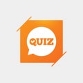 Quiz sign icon. Questions and answers game.