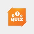 Quiz sign icon. Questions and answers game.