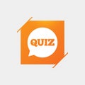 Quiz sign icon. Questions and answers game.