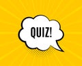 Quiz symbol. Answer question sign. Vector
