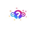 Quiz test icon. Select answer sign. Vector Royalty Free Stock Photo