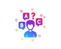 Quiz test icon. Select answer sign. Vector Royalty Free Stock Photo