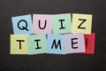 Quiz Time Concept Royalty Free Stock Photo