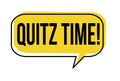 Quiz time speech bubble Royalty Free Stock Photo