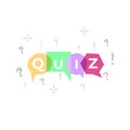 Quiz vector illustration