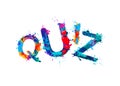 Quiz. Word of splash paint letters