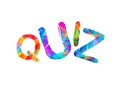 Quiz. Word of triangular letters
