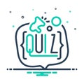 Mix icon for Quizzes, banner and education