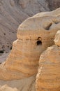 Qumran cave (Dead Sea scrolls) Royalty Free Stock Photo