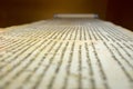 Dead Sea Scrolls on display at the caves of Qumran. They consist