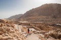 Ruins at Qumran site near Dead Sea. Israel