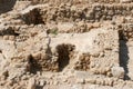Qumran National Park, ruins of village adjacent to caves of Dead Sea Scrolls, Israel Royalty Free Stock Photo
