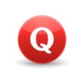 Quora icon, simple style