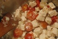 Quorn and tomatoes