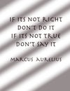 Marcus Aurelius on Behavior