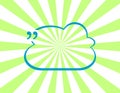 Quotation Mark Speech Bubble. Quote sign icon. Abstract background Royalty Free Stock Photo