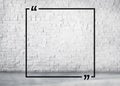 Quotation Marks Frame Message Copy Space Concept Royalty Free Stock Photo