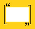 Quote box frames set. Textbox frame design template Royalty Free Stock Photo