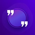 quote box, vector frame design Royalty Free Stock Photo