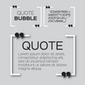 Quote bubble. Royalty Free Stock Photo