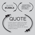 Quote bubble. Royalty Free Stock Photo