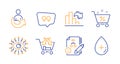Quote bubble, Share and Artificial intelligence icons set. Loan percent, Decreasing graph and Cross sell signs. Vector