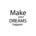 quote chase your dreams design lettering poster motivation