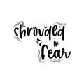 quote fear design lettering motivation