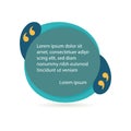 Quote frame or mention quotations remarks template. Info tag, quote textbox blog or discussion citation memo word label