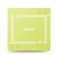 Quote frames blank templates on white background Royalty Free Stock Photo