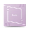 Quote frames blank templates on white background Royalty Free Stock Photo