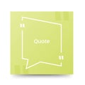 Quote frames blank templates on white background Royalty Free Stock Photo