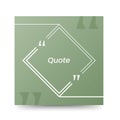 Quote frames blank templates on white background Royalty Free Stock Photo