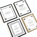 Quote frames templates isolated on white background