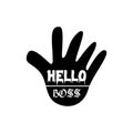 quote hello boss design lettering motivation