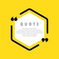 Quote icon. Quotemark outline, speech marks, inverted commas, blank space. Blank for your text. Vector EPS 10. Isolated on Royalty Free Stock Photo