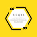 Quote icon. Quotemark outline, speech marks, inverted commas, blank space. Blank for your text. Vector EPS 10. Isolated on Royalty Free Stock Photo