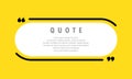 Quote icon. Quotemark outline, speech marks, inverted commas, blank space. Blank for your text. Vector EPS 10. Isolated on Royalty Free Stock Photo