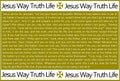 Jesus Way Truth Life Illustration