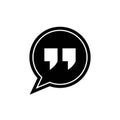 Quote marks icon vector illustration Royalty Free Stock Photo