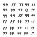 Quote marks set Royalty Free Stock Photo