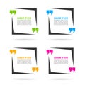 Quote speech bubbles set Royalty Free Stock Photo