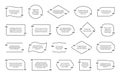 Quote text box. Vector illustration. Template quotation frame in simple design