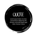 Quote text bubble. Commas, note, message and comment. Vector illustration Royalty Free Stock Photo