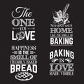 Quote typographical background about bread Royalty Free Stock Photo