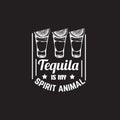 Quote typographical background about tequila