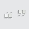 Quotes  - black vector icon. quotes symbol Royalty Free Stock Photo