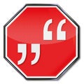 Quotes and quotation-mark Royalty Free Stock Photo